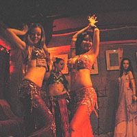 Bellydancer Eshe (far left) with her Afet Collective | NAM PHOTO