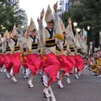 Dancing shoes: Dancers from the Koenji Awaodori Festival hit the streets last year. | SHOHAKU ART MUSEUM