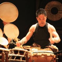 He bangs the drums: Eitetsu Hayashi plans to showcase 40 years of experience. | SAKAE OGUMA