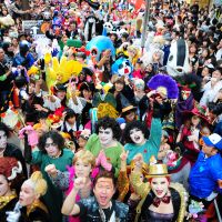 Truly spooktacular: Revelers enjoy a Halloween parade in Kawasaki, Kanagawa Prefecture, last year. | PHILIP BRASOR
