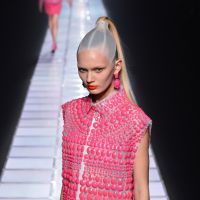 Runway access: Emoda (above) showed dominatrix-inspired sharp outfits, while Dazzlin (below) took a more playful approach that is safe enough for suburbia. | &#169; MARK STYLER CO, LTD