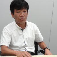 Future is here: Hiroaki Kitano,  who will become PayPal Japan\'s CEO, is interviewed at Softbank\'s headquarters in Tokyo at the end of July. | KAZUAKI NAGATA