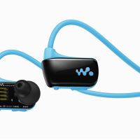 \"Swimman\": Sony Corp.\'s Walkman W headset, which will debut next month, can be used when swimming. | KYODO