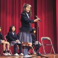 Students at Columbia International School in Tokorozawa, Saitama Prefecture, take part in a school spelling bee held on Feb. 2 to choose a champion to advance to The Japan Times Spelling Bee. The Japan Times Bee recasts its spell