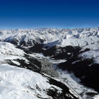 The wintry mountain landscape of the ski area of Davos, Switzerland. | SWISS-IMAGE CH