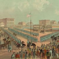 Clash of cultures: A contemporary depiction shows the execution of 38 Dakota Indians in Mankato, Minnesota, on Dec. 26, 1862. Between 400 and 600 settlers, and perhaps 100 Indians, died in the bitter Dakota War. | THE WASHINGTON POST