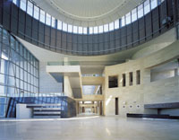 Interior of the new National Museum of Korea in Seoul, South Korea Bridging cultural currents