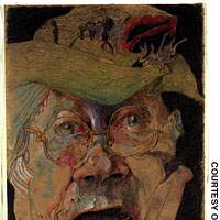 Horst Janssen (pictured in his \"Selbst -- Zu Paranoia\" [1982]) | COURTESY WATARI-UM