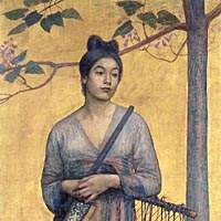Takeji Fujishima\'s 1902 \"Reminiscence of the Tempyo Era\" | COURTESY OF BONPOINT, ISETAN, HAKKA