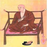 The priest Kukai (774-835), shown seated on a Chinese chair, visited China in 804 and returned to Japan two years later to propogate esoteric Shingon Buddhism. | AP