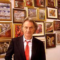 The ever-dapper Sir Paul poses in the basement bookstore area. | ERIC PRIDEAUX PHOTOS