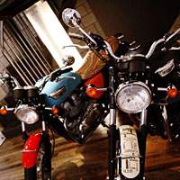 Customized Triumph motorbikes on display | ERIC PRIDEAUX PHOTOS