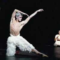 A lonely prince eyes a swan in Bourne\'s \"Swan Lake,\" premiered in 1995. | PHOTOS (c) BILL COOPER / COURTESY OF HORIPRO