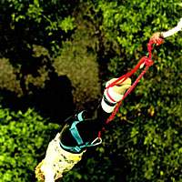 Doreen bungee jumps at age 68 during her trip to Australia. | PHOTOS COURTESY OF TOKYO KOENJI AWA ODORI SHINKO KYOKAI