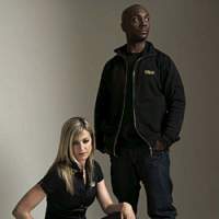 BBC Radio 1 DJ Mary Anne Hobbs with dubstep producer Oris Jay | JEFF KINGSTON PHOTO