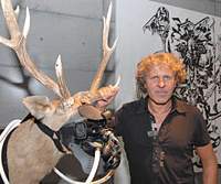 Renzo Rosso, founder of Diesel S.p.A., in town during Japan Fashion Week to open his new gallery and shop in Minami-Aoyama. Staying casual in Minami-Aoyama