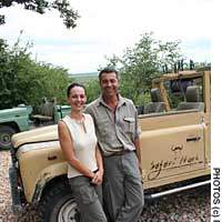Vitor Azevedo and his wife Anneline, whose Safari Hoek reserve is home to some of Africa\'s best trophy animals | YOSHIAKI MIURA PHOTO