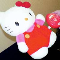 Tomy Co.\'s Hello Kitty foot warmers are subject to recall as they can cause burns. | KYODO PHOTO
