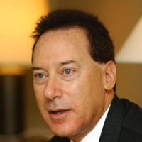 Stanley Fertig, senior vice president of HBO International, talks about HBO\'s new on-demand service with Jupiter Telecommunications Co. in Tokyo on Thursday. | SATOKO KAWASAKI PHOTO