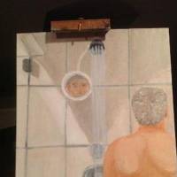 Bushwhacked: This photo shows a self-portrait of former U.S. President George W. Bush showering. It was emailed two months ago to Bush\'s sister and was leaked by a hacker along with other family emails and photos. | THE SMOKING GUN
