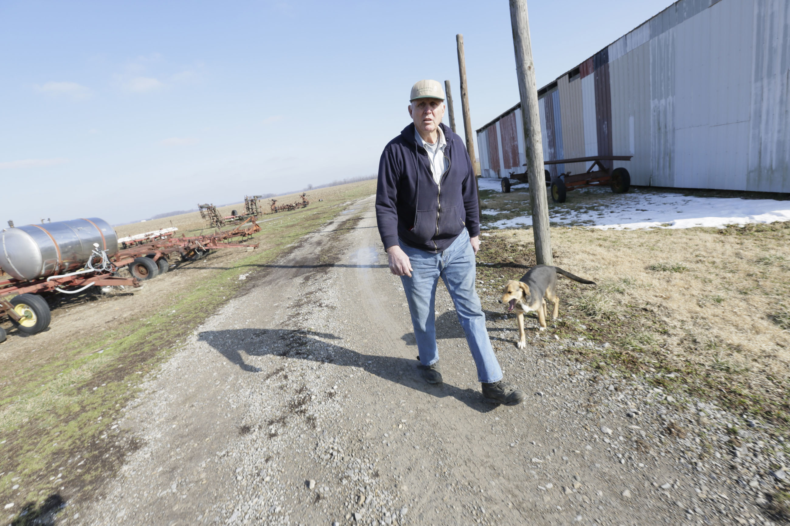 Bean to pick: Hugh Bowman of Sandborn, Indiana, is among the 94 percent of soybean farmers in the state who grow Monsanto's Roundup Ready beans. | THE WASHINGTON POST