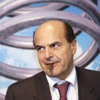 Rambling on: Center-left coalition leader Pier Luigi Bersani arrives for a political meeting in Milan. | AP