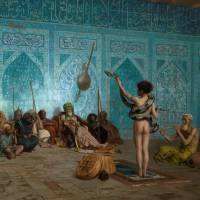 Jean-Leon Gerome’s “The Snake Charmer” (c.1879) Such sweet strokes of the Impressionists