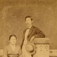 \"Photograph of Jo and Yae Niijima\" (c. 1876) | COURTESY OF DOSHISHA UNIVERSITY DOSHISHA ARCHIVES CENTER