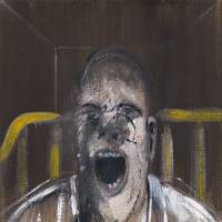 \"Study for the Head of a Screaming Pope\" (1952) | YALE CENTER FOR BRITISH ART, GIFT OF BEEKMAN C. AND MARGARET H. CANNON @ THE ESTATE OF FRANCIS BACON. ALL RIGHTS RESERVED. DACS 2012 Z0012