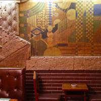 A mural from the original 1923 hotel in today\'s Old Imperial Bar. | KIT NAGAMURA