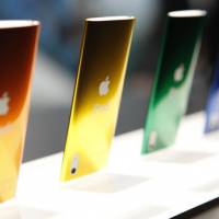 No smoke, no fire: Apple iPod Nano music players are displayed last year in San Francisco. | AP PHOTO