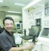 Satoshi Furukawa takes a break from using robotic arms that will be part of the Kibo space laboratory, at the Tsukuba Space Center in Ibaraki Prefecture. | NOBUKO TANAKA