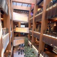 Visitors to Tokyo Midtown, which opens Friday in Minato Ward\'s Roppongi district, tour the new Galleria shopping and restaurant mall during a press preview of the new commercial/residential complex on Monday. | SATOKO KAWASAKI PHOTO