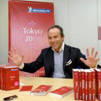 Michelin guides Director Jean-Luc Naret speaks about the famous restaurant guide during a recent interview in Tokyo\'s Iidabashi district. | YOSHIAKI MIURA PHOTO