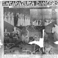 Postwar cheer: This page from the Far East Stars and Stripes Weekly, dated July 13, 1947, was discovered together with letters written by Elizabeth Ryan, who worked for the Occupation forces in Kobe from 1947 to 1948. The article discusses the famous female-only musical troupe from Takarazuka\'s renowned theater in Hyogo Prefecture. | COURTESY OF KEN ALLEY