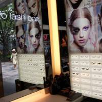 Lash stash: A Shu Uemura “lash bar” in Omotesando, Tokyo, offers 40 types of false eyelashes and advice on how to wear them. The eyes have it — false lashes catch on big with Japan's women