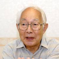 Prepared to serve: Kotaro Kaneko, 81, talks about his experience in the elite Imperial Japanese Army Academy in Chiyoda Ward, Tokyo, on Aug. 20. | YOSHIAKI MIURA PHOTO