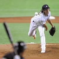 Olympic tuneup: Yu Darvish starts the game for the Japan national team against a Pacific League select side on Friday at Tokyo Dome. | YOSHIAKI MIURA PHOTO