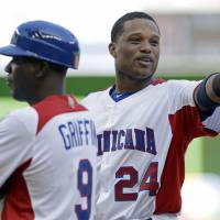 Star turn: New York Yankees infielder Robinson Cano has been a big influence for the Dominican Republic at the 2013 WBC. Ghosts of past return as Dominicans get set to face Dutch