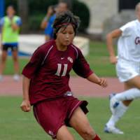 Florida State\'s Mami Yamaguchi, a native of Tokyo, was awarded the Hermann Trophy as the NCAA Division I female college player of the year on Friday in St. Louis. | LARRY NOVEY PHOTO/MISSOURI ATHLETIC CLUB PHOTO (above)