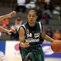 Saitama Broncos point guard Aaron Sakai Lawrence, a former University of Alaska-Anchorage player, earned a spot on the team after attending three bj-league tryouts and signing a free-agent contract. | SAITAMA BRONCOS PHOTO