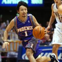 Rising Sun: Yuta Tabuse launches an attack for the Phoenix Suns against the New Jersey Nets in November 2004. | AP PHOTO