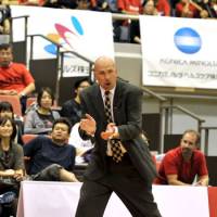 A change in leadership: Coach Eric Gardow won\'t return to the Chiba Jets for their second season. The expansion club went 18-34 in 2011-12. | YOSHIAKI MIURA