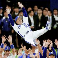 Hiromitsu Ochiai led the Chunichi Dragons to their first Japan Series title since 1954 this season. | KYODO PHOTO