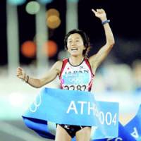 Passed over: Reigning Olympic marathon champion Mizuki Noguchi is not among the finalists to carry the flag for Japan at the Opening Ceremony of the Beijing Games in August. | KYODO PHOTO