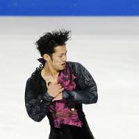 Daisuke Takashishi turns a Grand Prix-winning performance at Skate America in Portland, Org. | KYODO PHOTO