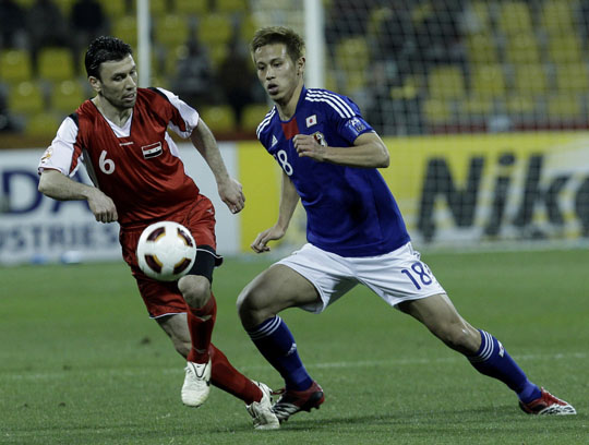 Japan Edges Syria On Honda S Late Pk The Japan Times Japan Edges Syria On Honda S Late Pk The Japan Times