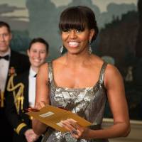 Oscar buzz: U.S. first lady Michelle Obama announces the Best Picture Oscar live from the White House on Feb. 24. | AP