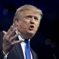 On message: Reality TV mogul Donald Trump speaks at CPAC on March 15. Bizarre ideology of fringe Republican convention