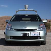 Hands-free: Google driverless cars navigate using video cameras, radar sensors, a laser range finder and maps. An override system allows a human driver to take control of the car by turning the steering wheel or pressing the brake. No driver, no problem: how road travel will change